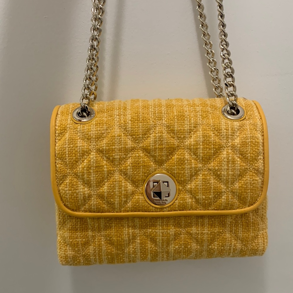 Kate spade Medium Flap Shoulder Bag- Yellow - Picture 4 of 12